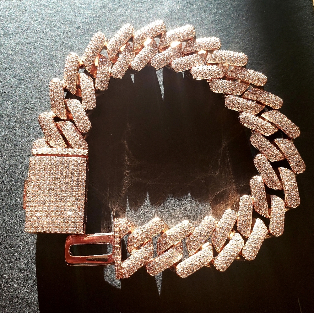 Rose Miami Cuban Bracelet